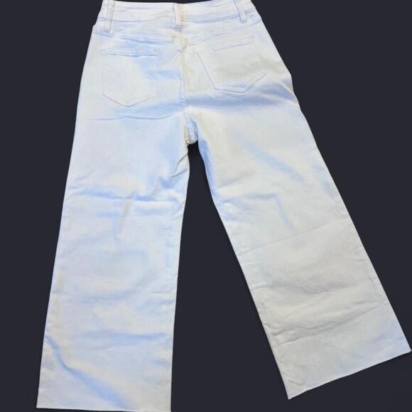 White Wide Leg Jeans Women's SZ 4 NWT - Picture 7 of 8